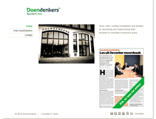 Tablet Screenshot of doendenkers.nl